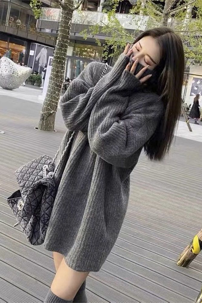 Pilates Yoga Jumper - Sweaters Jumpers Pullovers Women Christmas Turtleneck