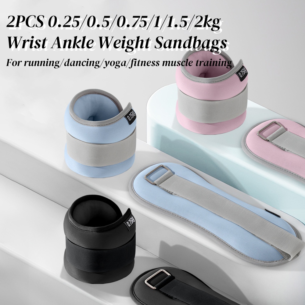 2pcs 0.25/0.5/0.75/1/2kg Wrist - огляд і ціна Yoga Sandbag Weight