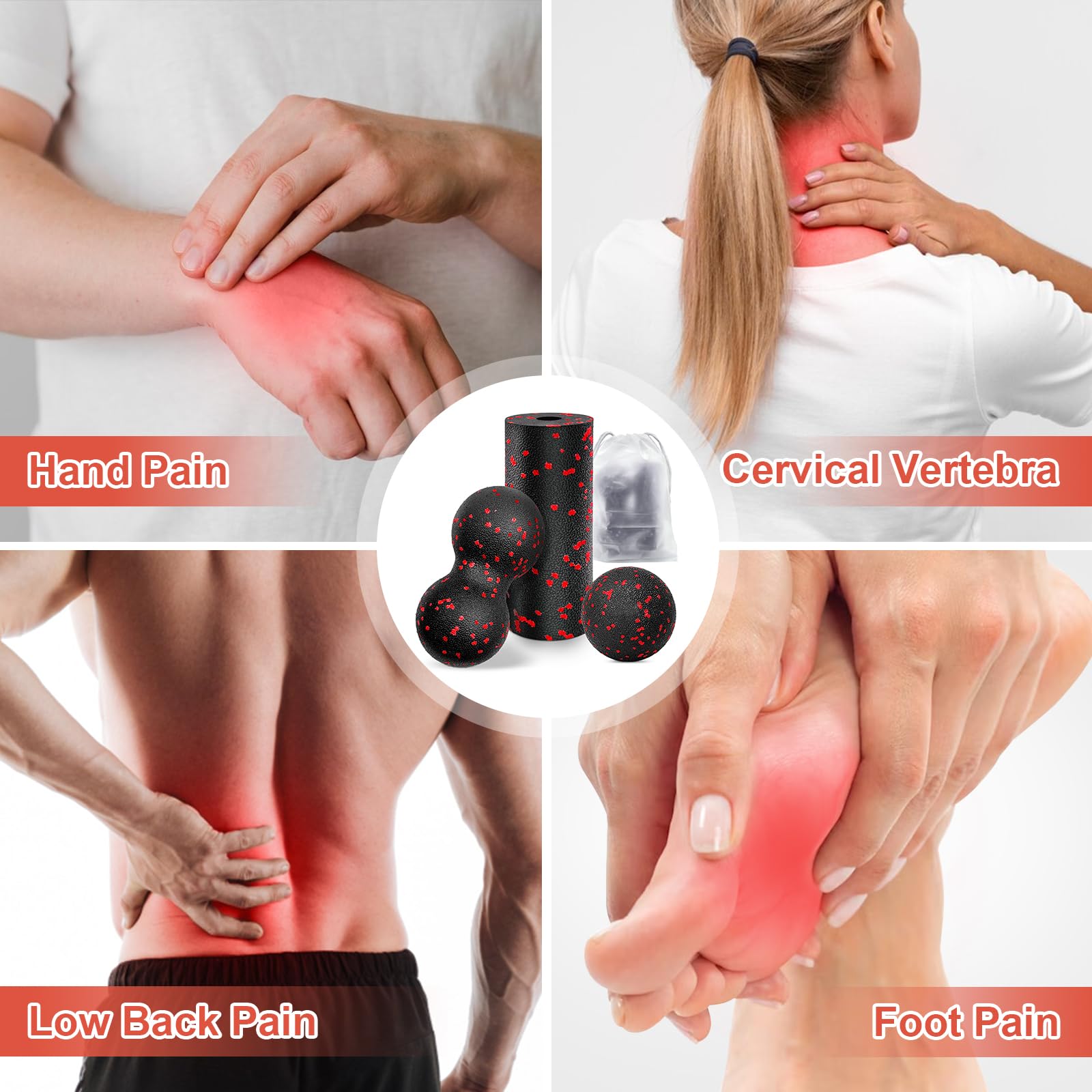 Hollow Yoga Roller Massage Pea - огляд і ціна Pilates Yoga Block