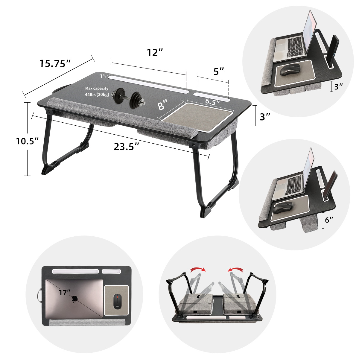 MUMUCC Portable Bed Table For  - огляд і ціна Inversion Table Fold