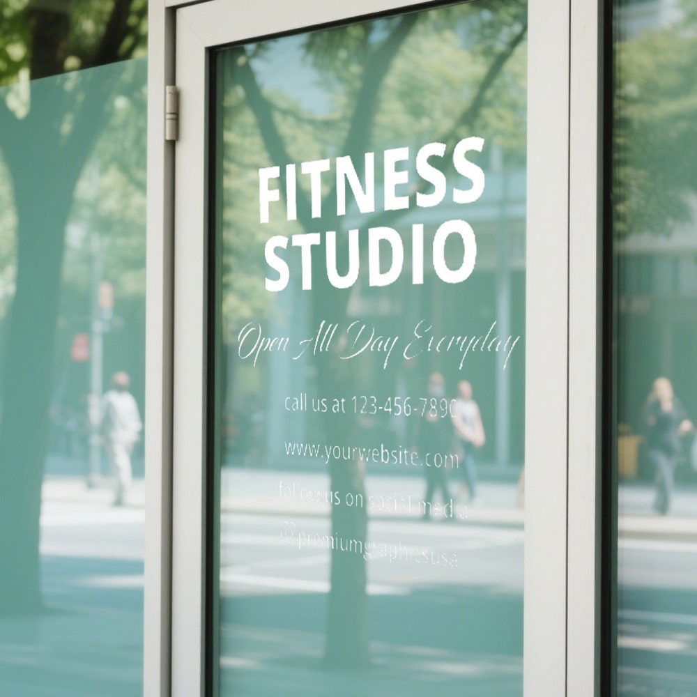 Customizable Studio Window Dec - огляд і ціна Pilates Yoga Or