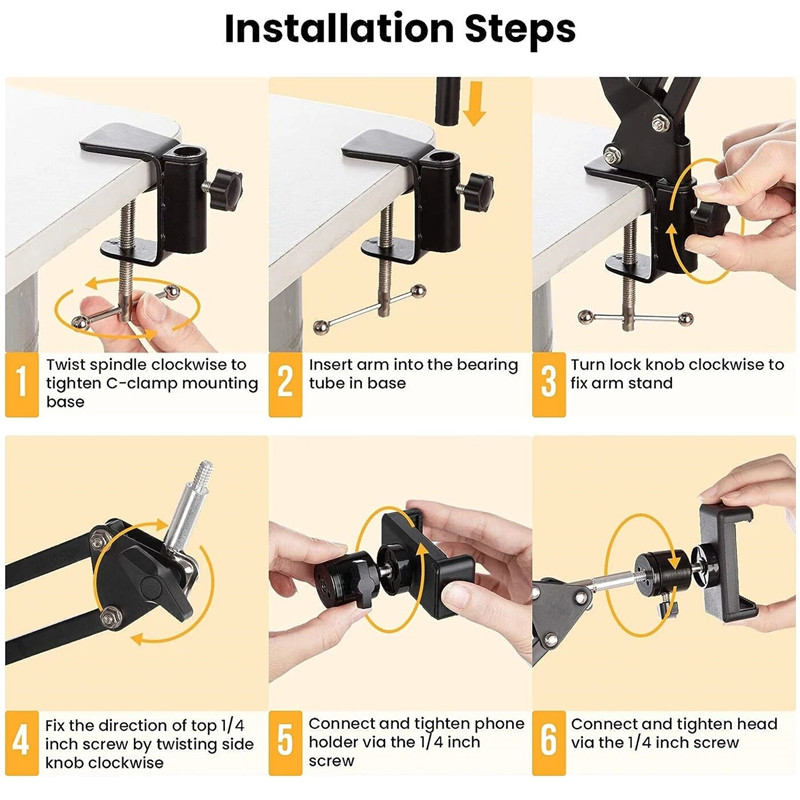 Flexible Arm Tripod For Phone  - огляд і ціна Inversion Table Fold