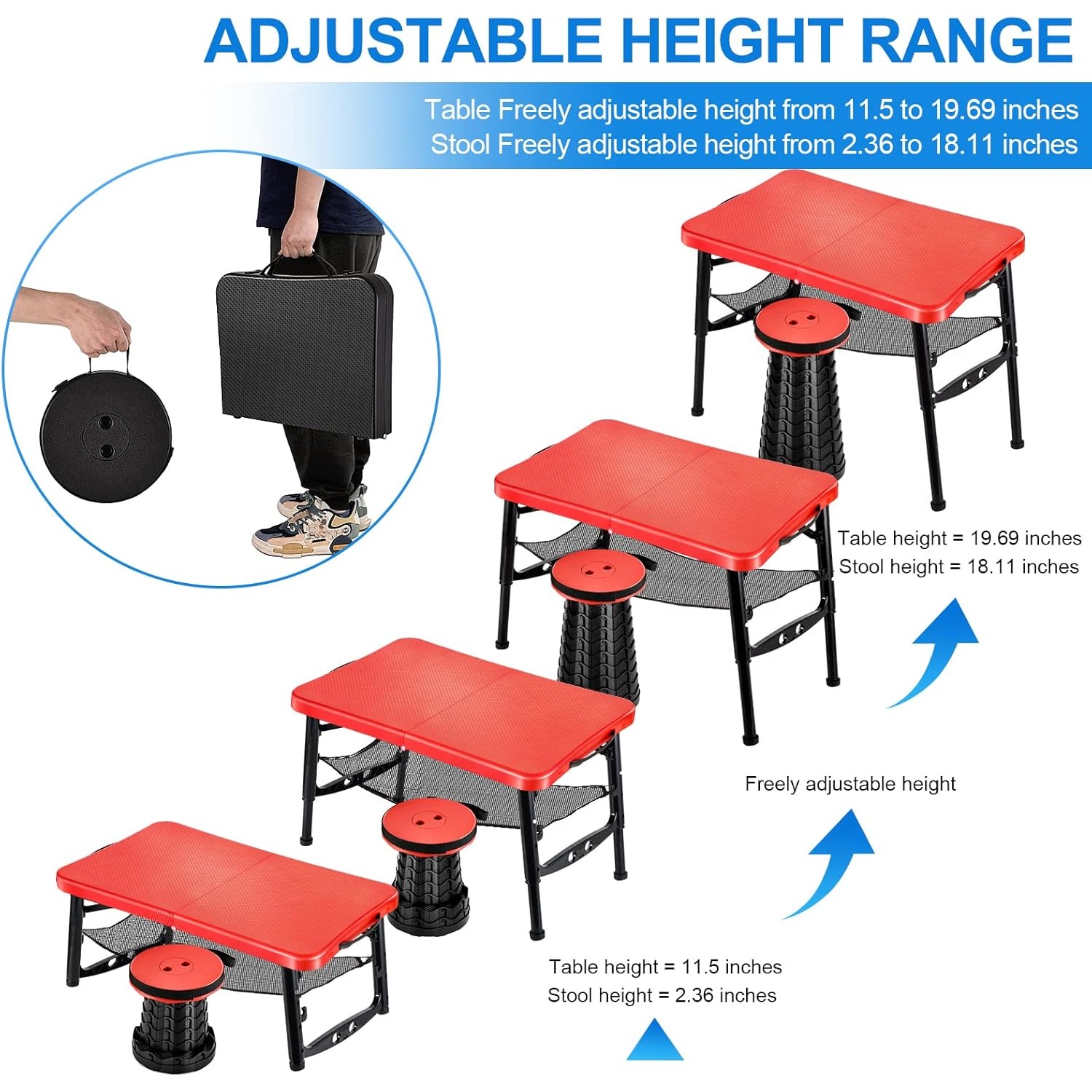 Retractable Folding Table & St - огляд і ціна Inversion Table Fold